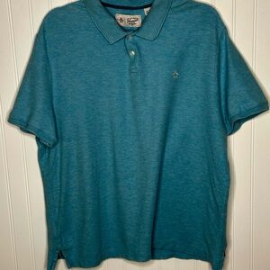 Vintage Original Penguin Men's Blue Polo Shirt